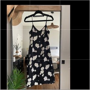 CLUB MONACO PRINTED SLIP DRESS